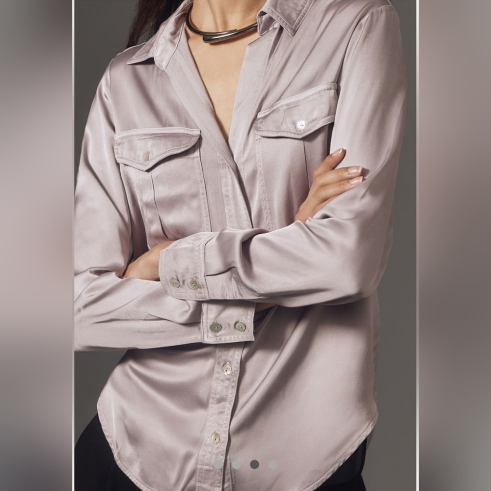 Cloth and Stone - Light Purple Button-Up Shirt